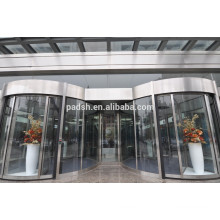 CE approved commercial building exterior automatic revolving doors
